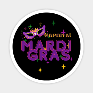 Funny Mardi Gras Carnival Magnet